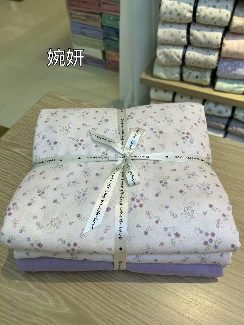 全棉双层纱印花四件套