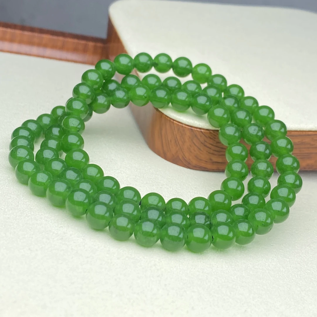 6mm菠菜绿多圈手链多样性发一件BY-8号