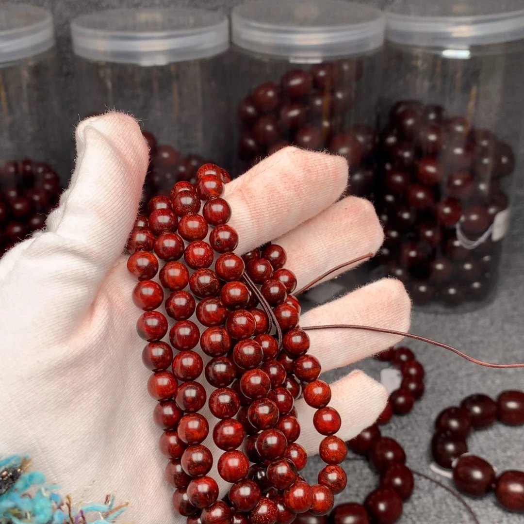 手串/手链檀香紫檀（小叶紫檀）印度小叶紫檀原汁原味0.8×108瑕疵珠