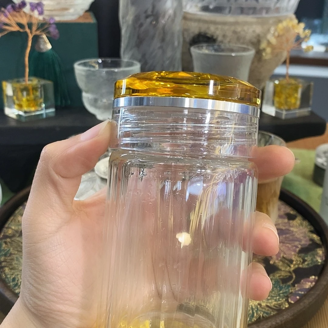 思***达琉璃手工艺品黄色女神杯260毫升