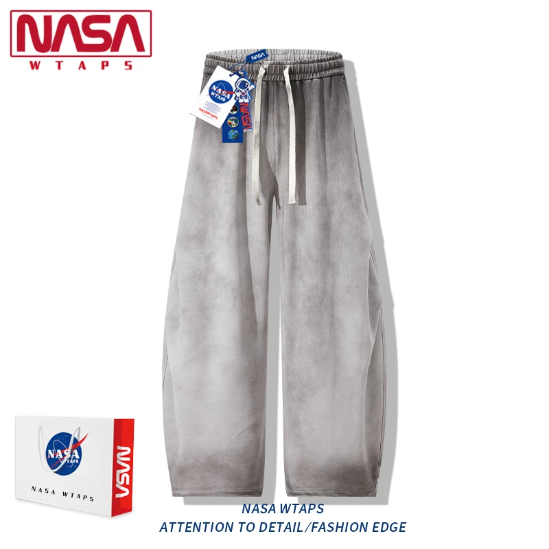 NASA WTAPS美式扎染渐变休闲裤子男款爆款2025新款潮牌宽松阔腿裤