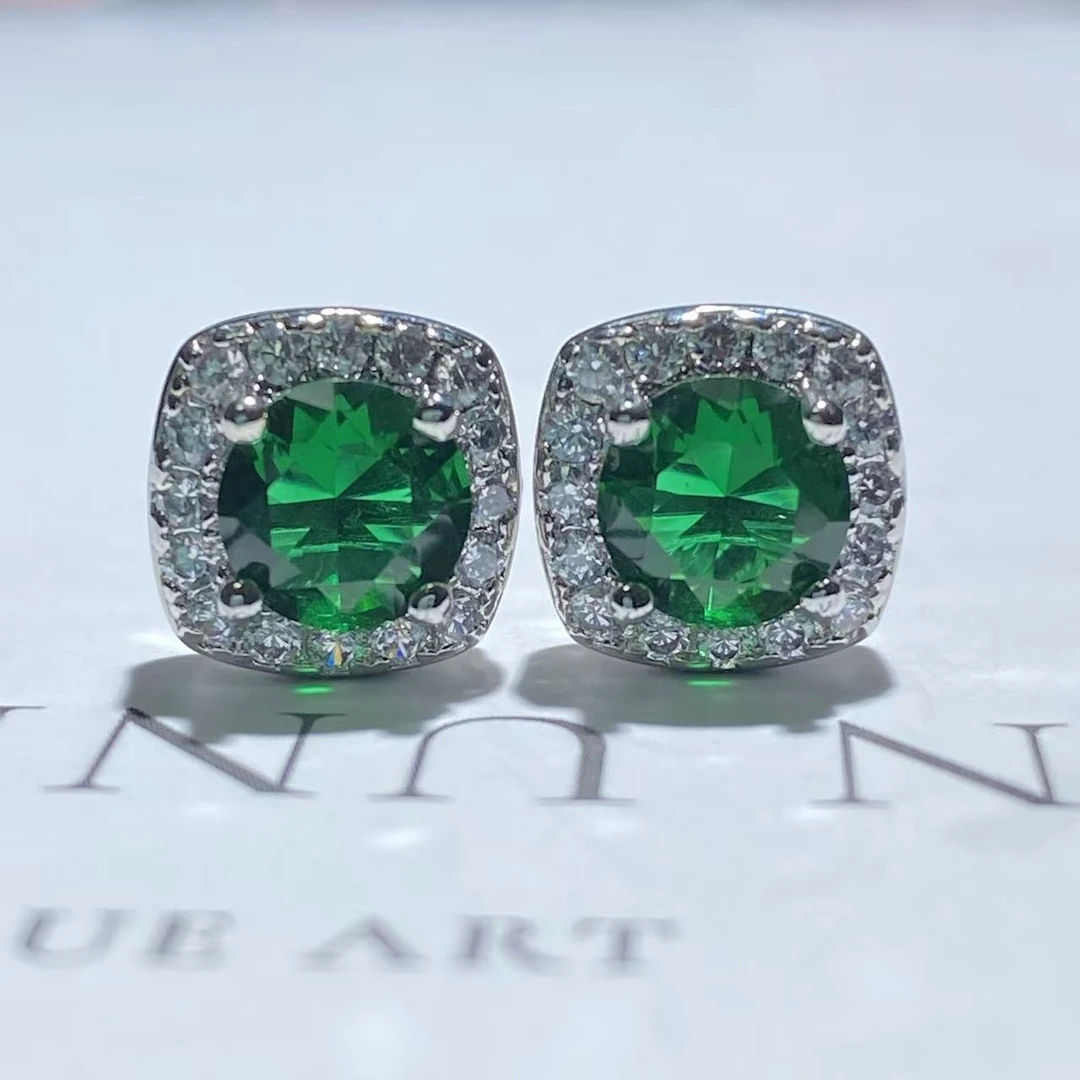 意大利轻奢-设计师高定款-高精切宝石耳饰D-059