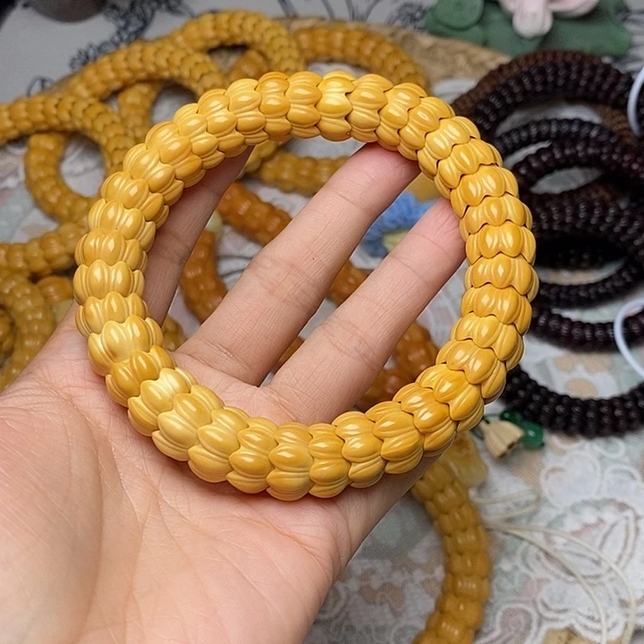 猴头核桃吊坠莲花1415