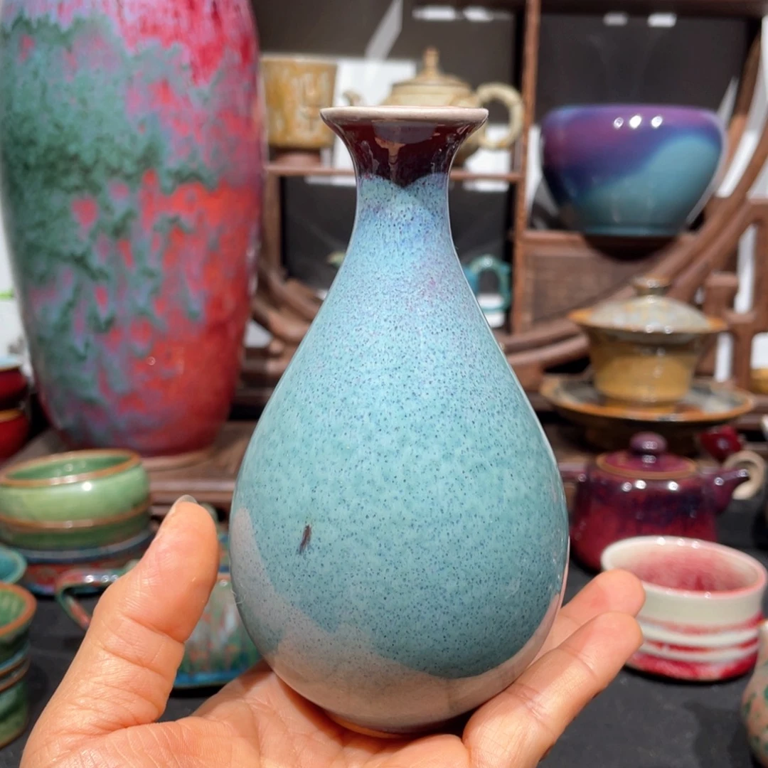 中国神后钧瓷花瓶