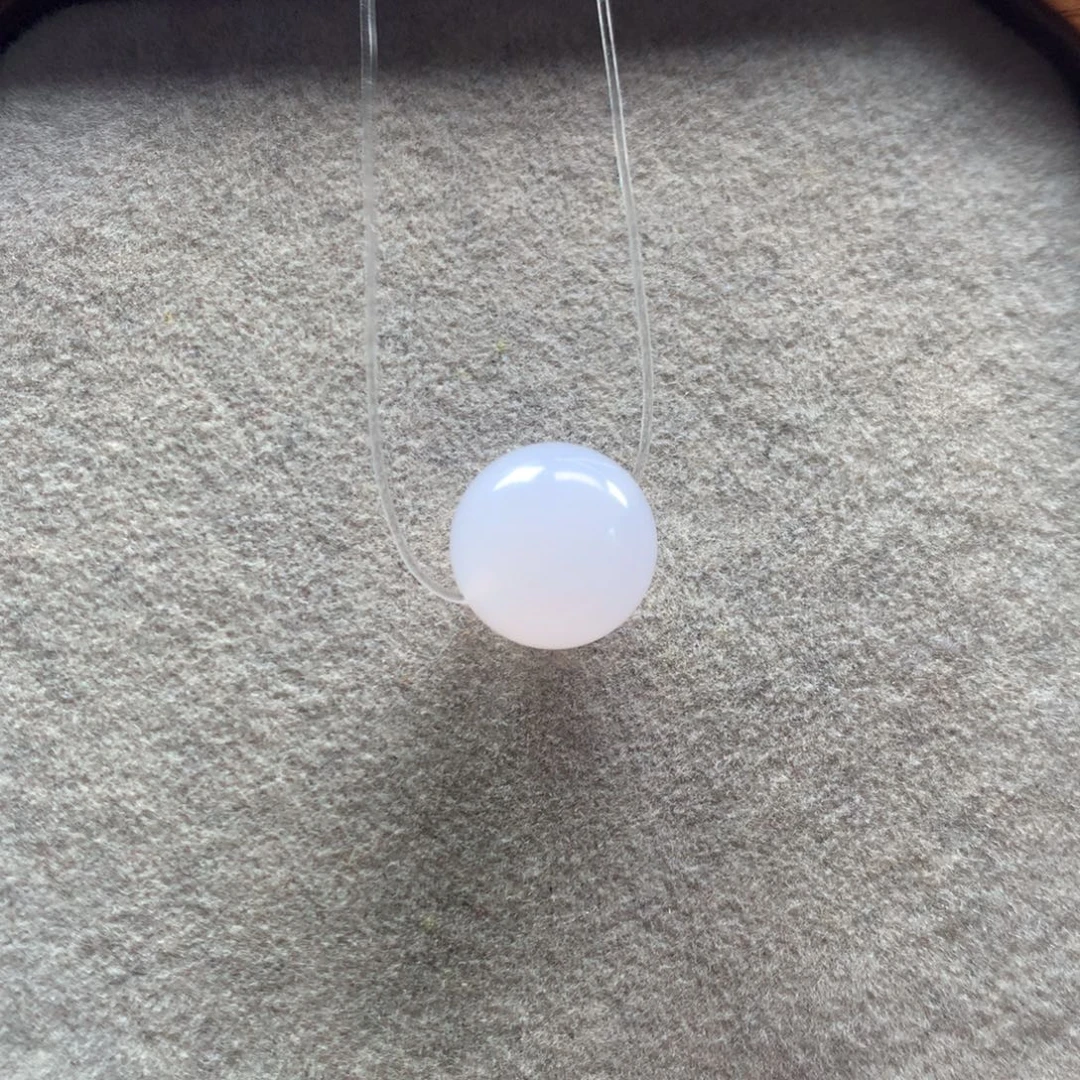 翡翠未镶嵌手链白月光12mm