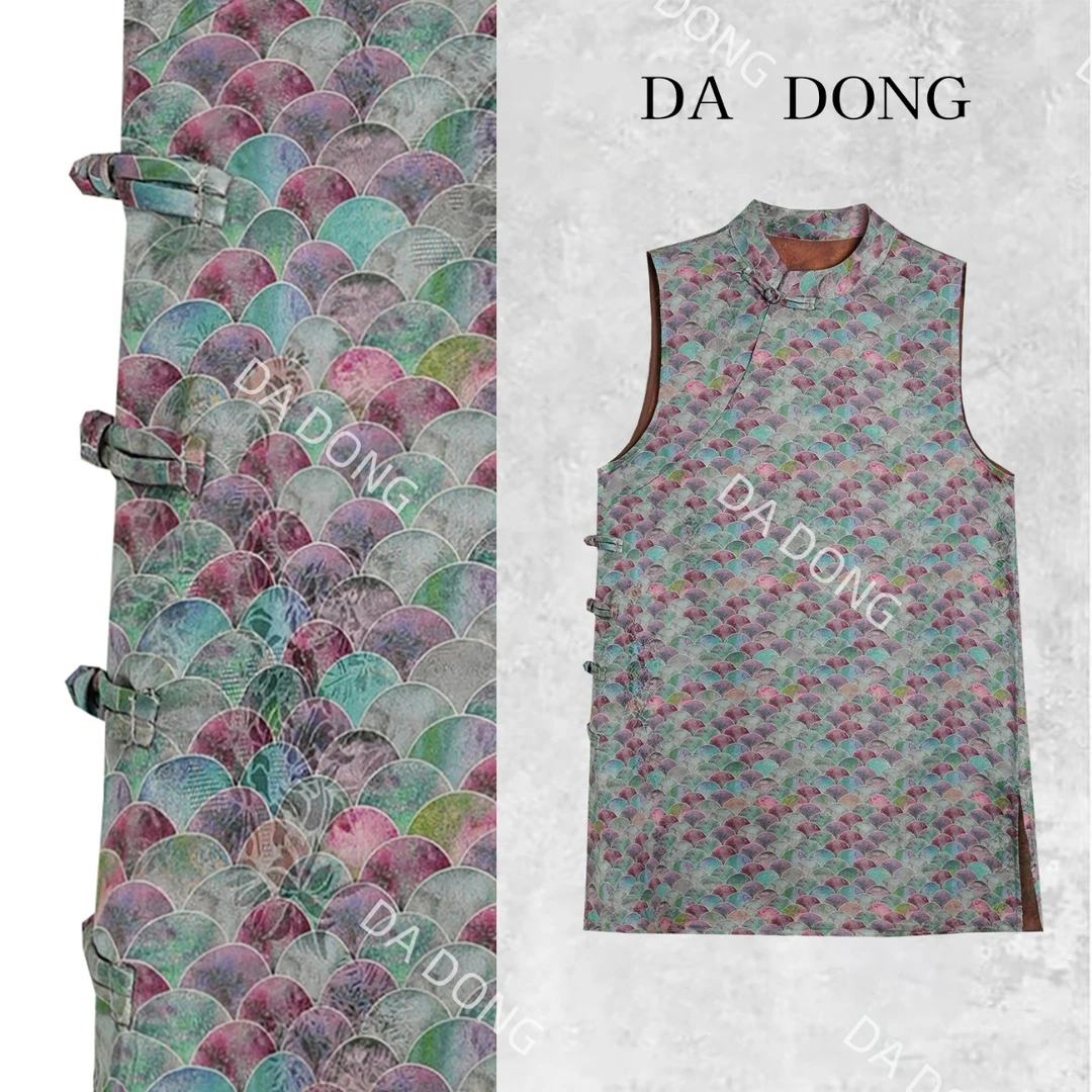 祥云纹--中式国风气质时尚百搭小众夏季复古宽松休闲轻奢连衣裙