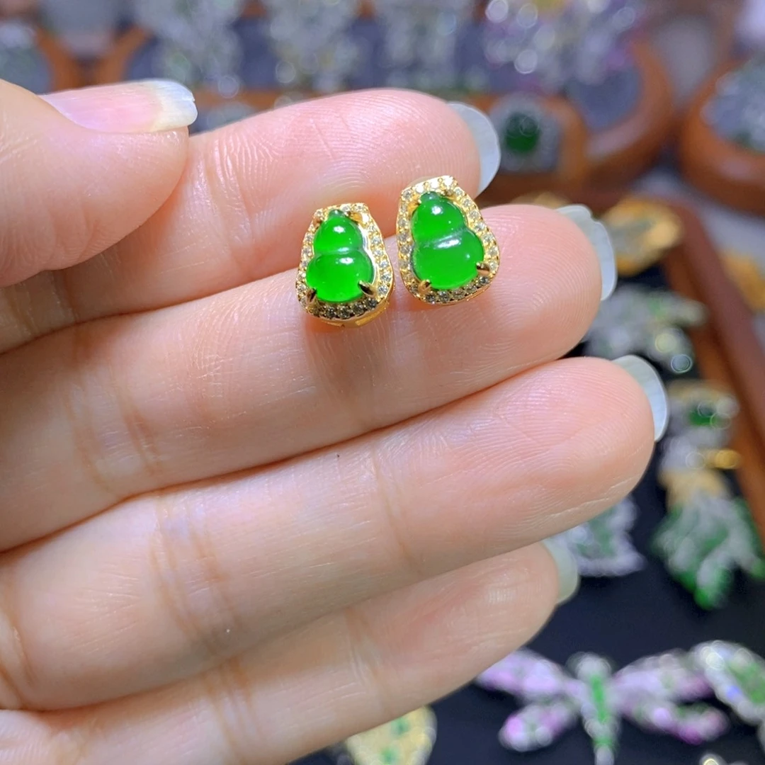 翡翠颈饰银S925镶嵌天然翡翠