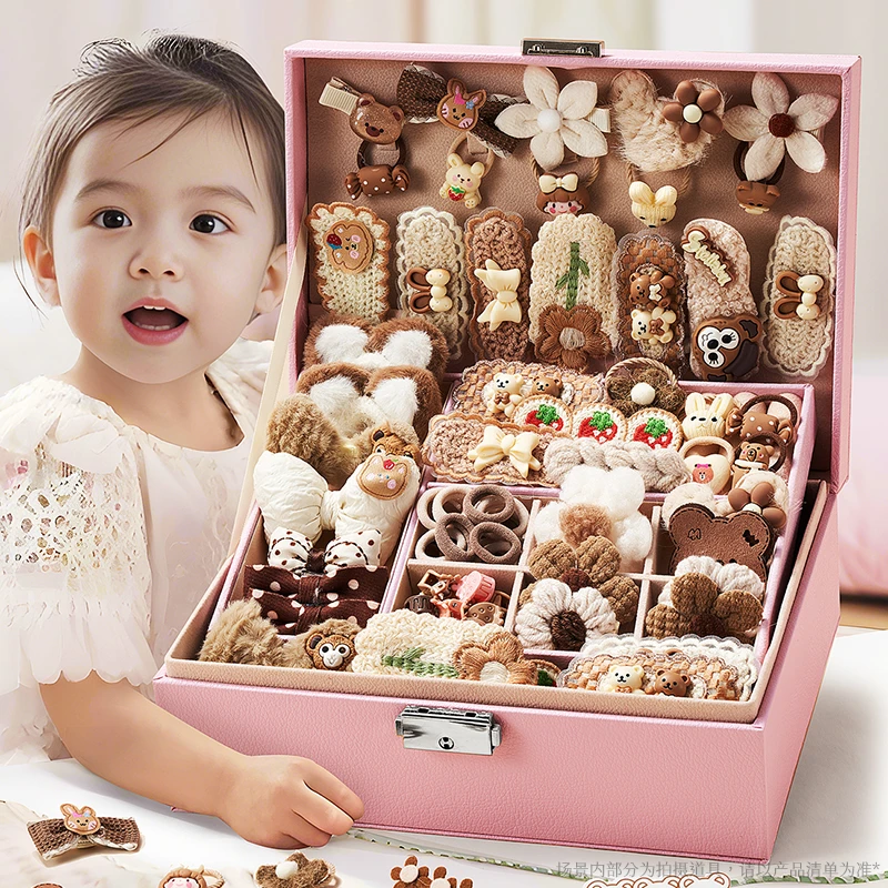 儿童发饰礼盒女孩子生日礼物7-14岁小公主过家家玩具首饰盒