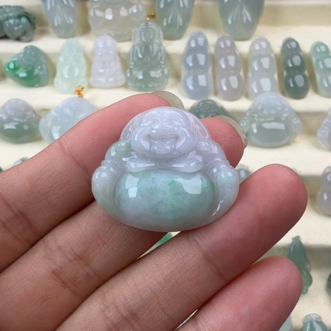 翡翠未镶嵌项链如*翡翠