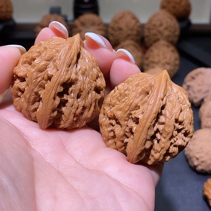 把件文玩核桃41蓟县粗筋虎头