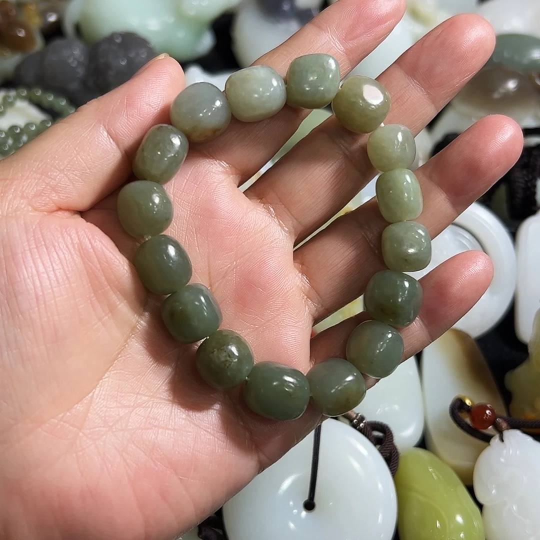 和田玉未镶嵌手链