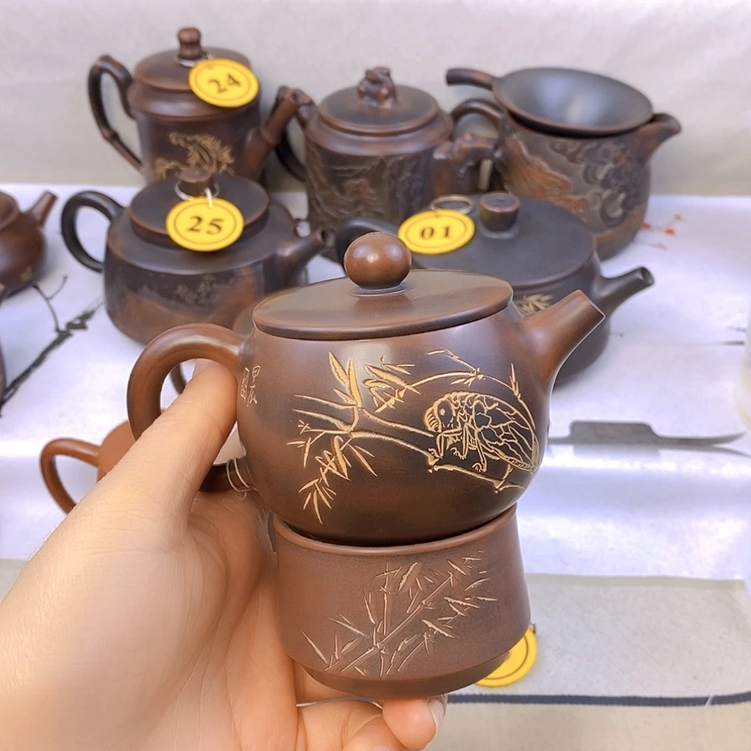 陶瓷桶金壶150毫升