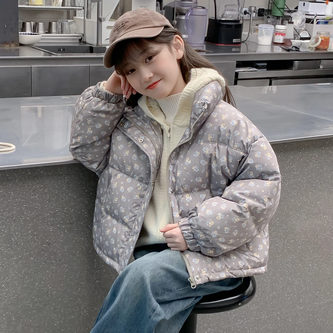 女童冬装棉服外套2025新款儿童洋气时髦加厚棉袄女孩冬季网红棉衣