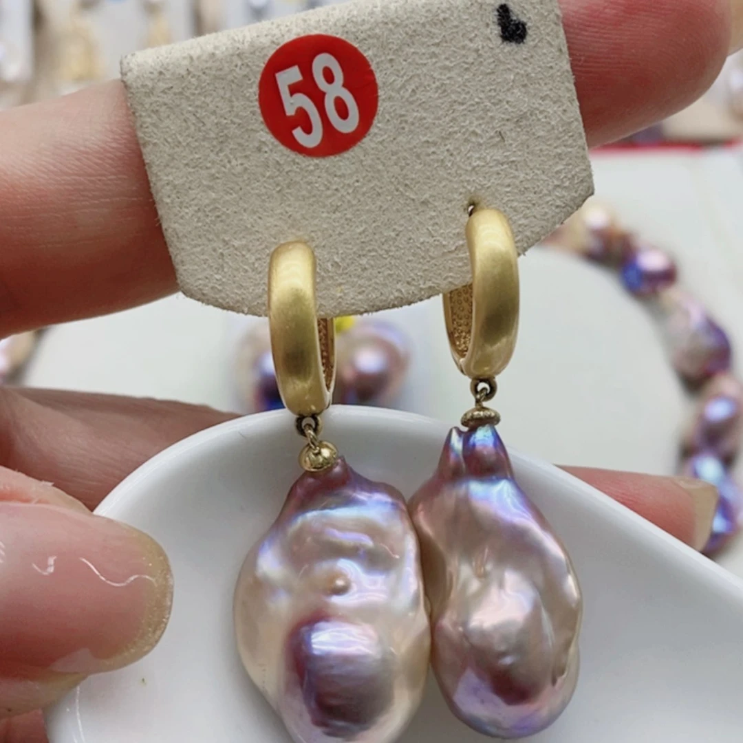 【闪购商品】淡水珍珠耳饰银S925镶嵌