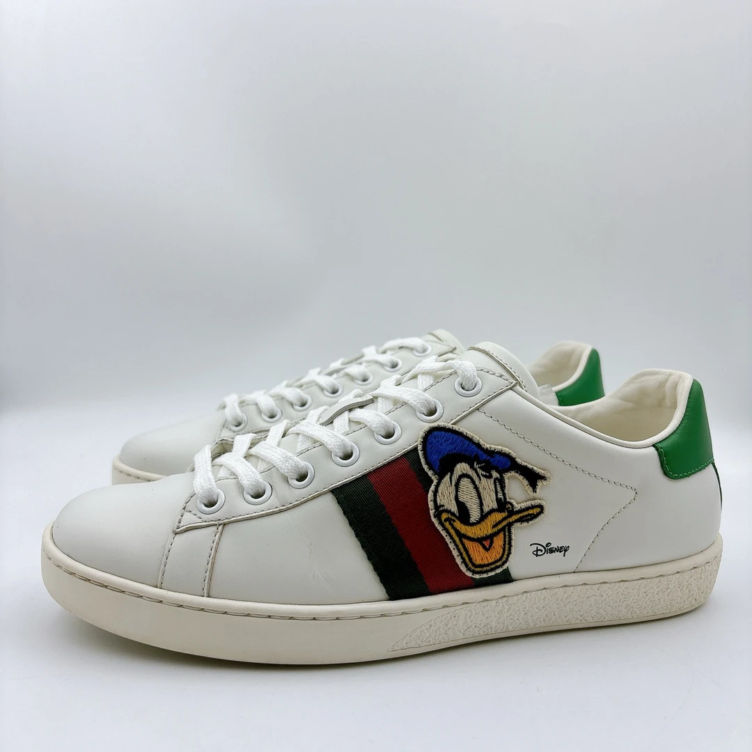 95新 GUCCI/古驰 37码/唐老鸭ace板鞋/BM00987