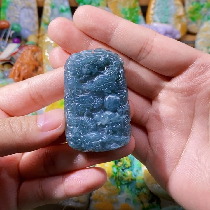 颈饰未镶嵌翡翠翡翠九龙