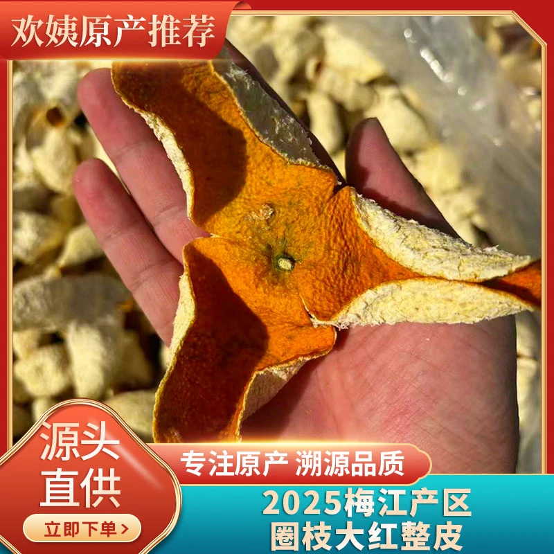 [梅江大红皮上市]油包密集2025梅江圈枝大红皮整皮250g