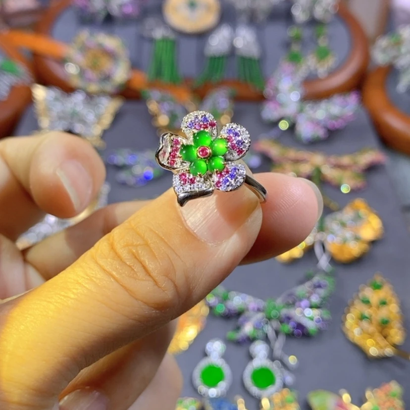 【闪购商品】银S925镶嵌把件翡翠