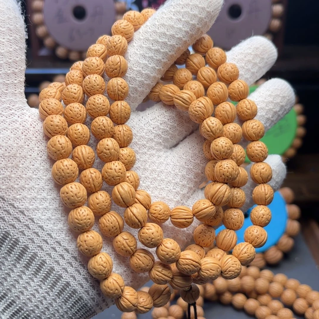 手串桃核小野生108脖挂