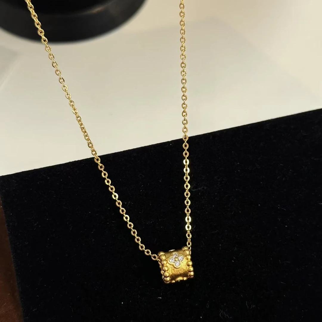铜合金项链  古法万花筒路路通项链K50