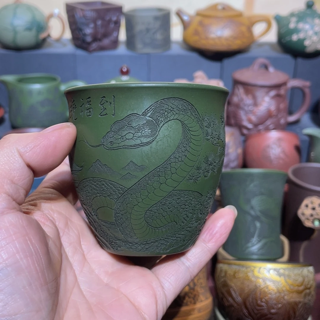 原矿紫砂手工主人杯