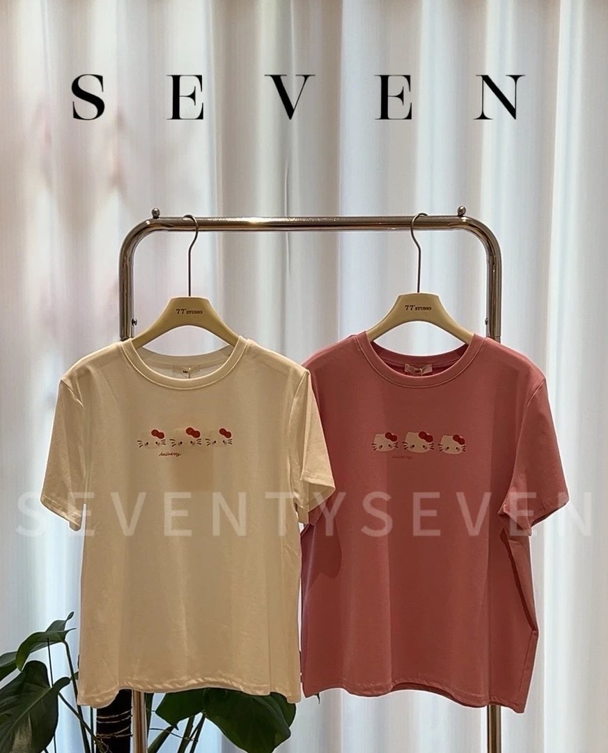 D034-D037新款卡通图案圆领T恤（拍照光线原因 颜色略有误差）