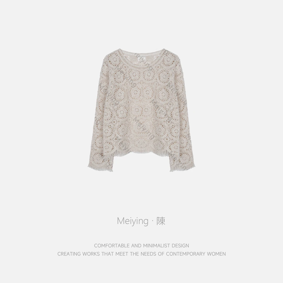 Meiying-“波西米亚狂想曲”手工轻度假钩织衫YA5QZ025