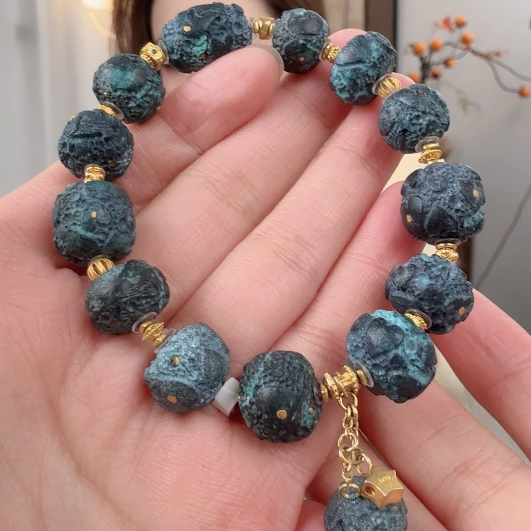 绿松石18K金镶嵌珠宝半成品