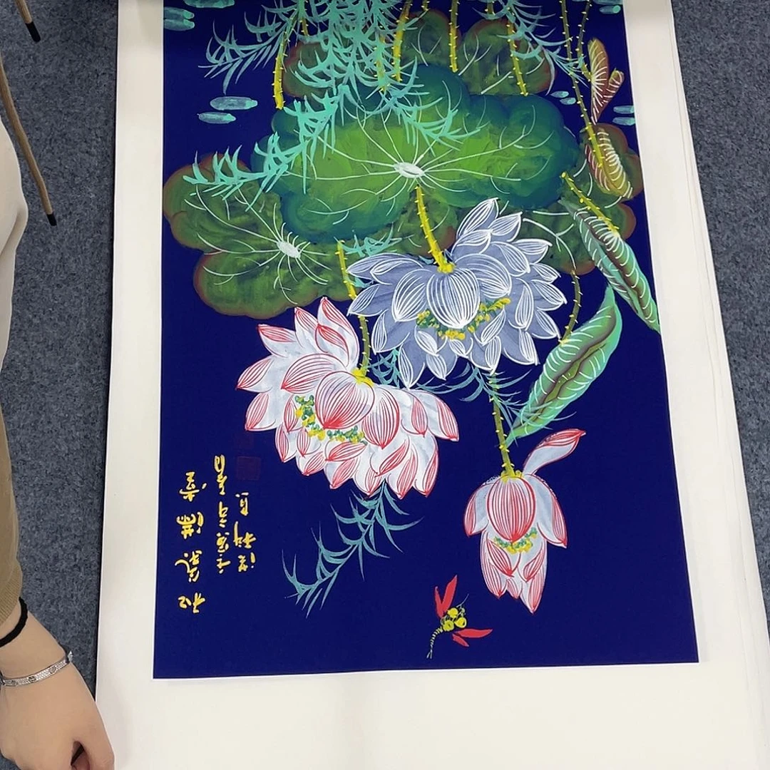 国画作品小姐姐放漏…