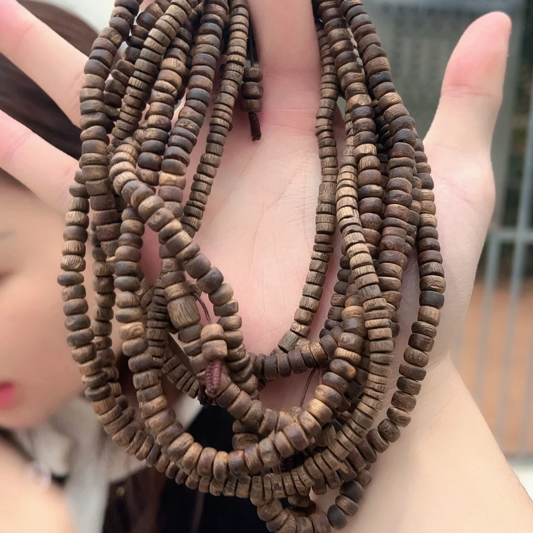 沉香手串伽楠一号虫漏多圈多样性发货一条