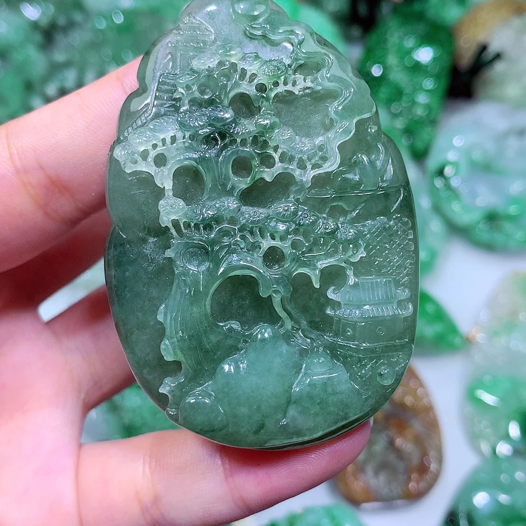 翡翠未镶嵌吊坠(不含链)