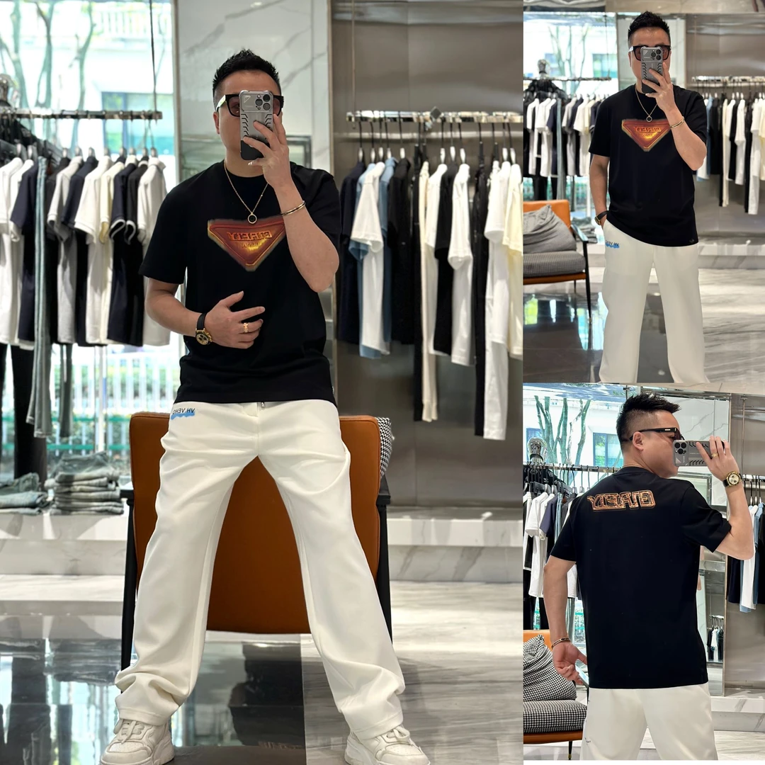 【发现者】2025春夏高端欧货男士时尚圆领短袖休闲高品质T恤~6188