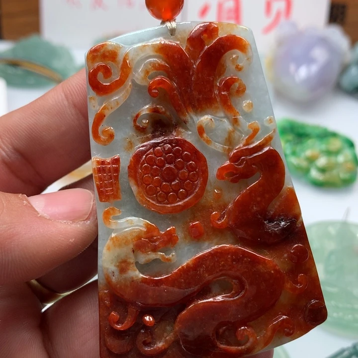 翡翠颈饰未镶嵌保真天然a货翡翠