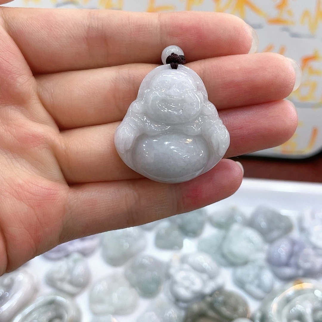 翡翠未镶嵌颈饰种水佛公