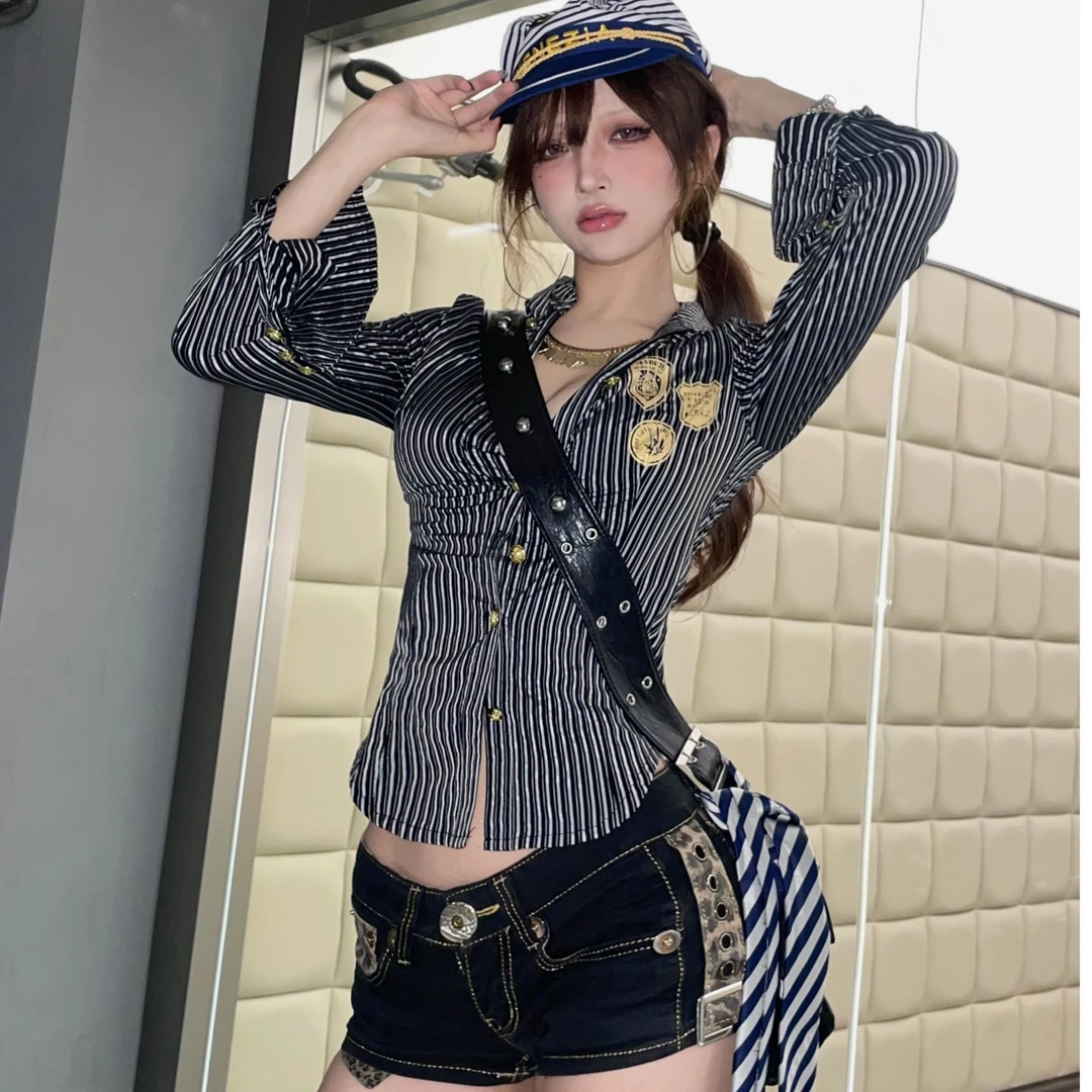 2000s vintage涩谷辣妹短裤短裙