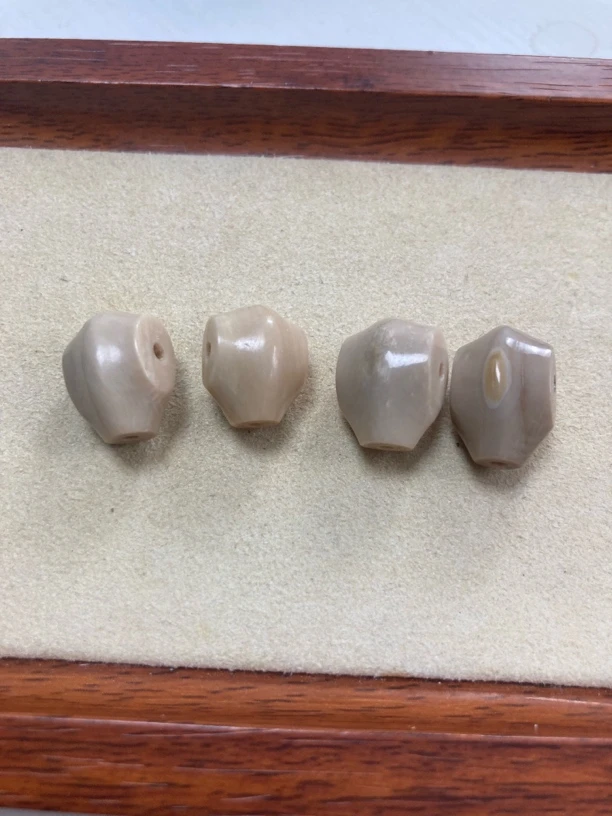 p09005天然猛犸牙12mm鲨鱼背三通配饰配件