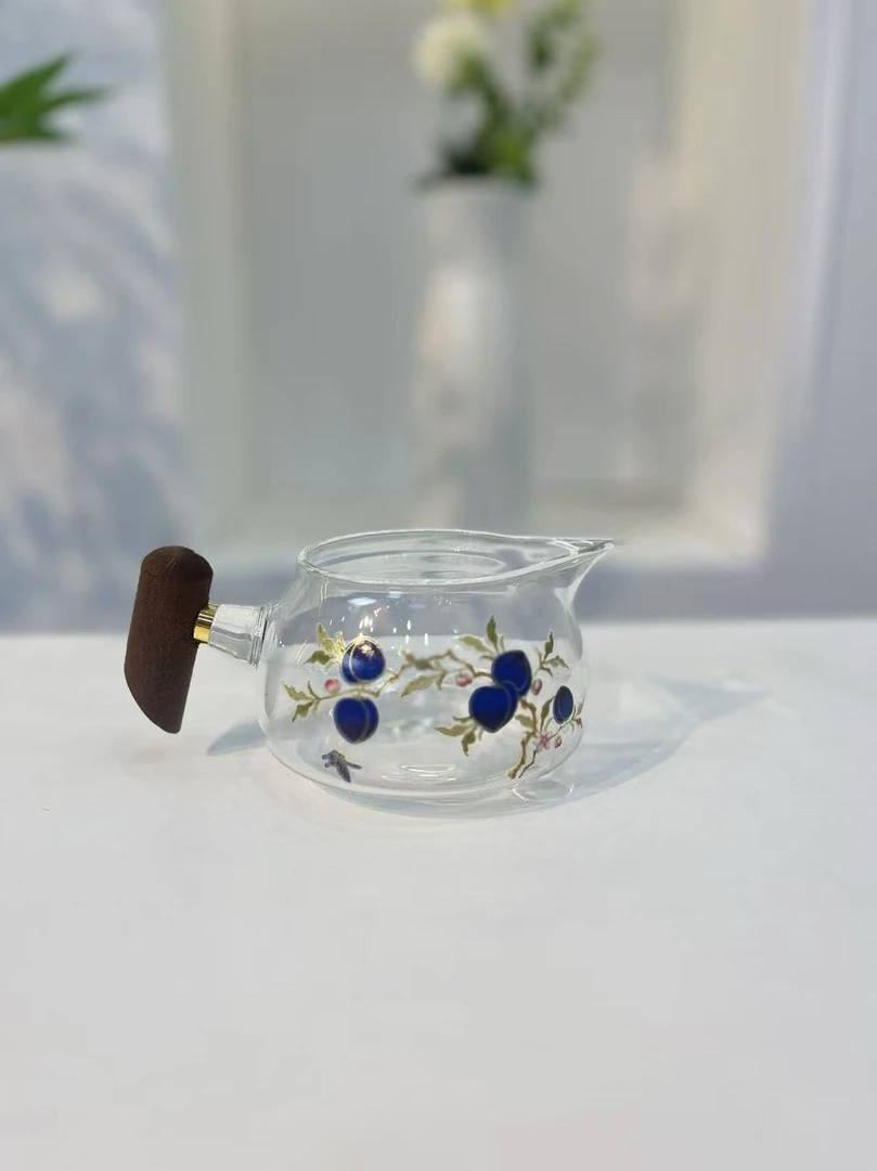 玻璃-木把变色寿桃公道@1246