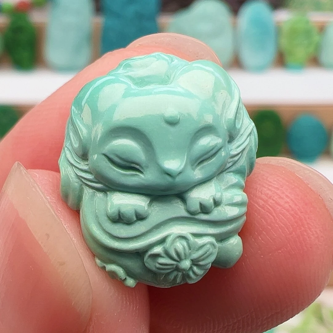 绿松石未镶嵌项链