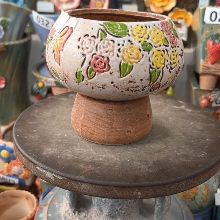 紫砂花盆粗陶材质多肉花盆