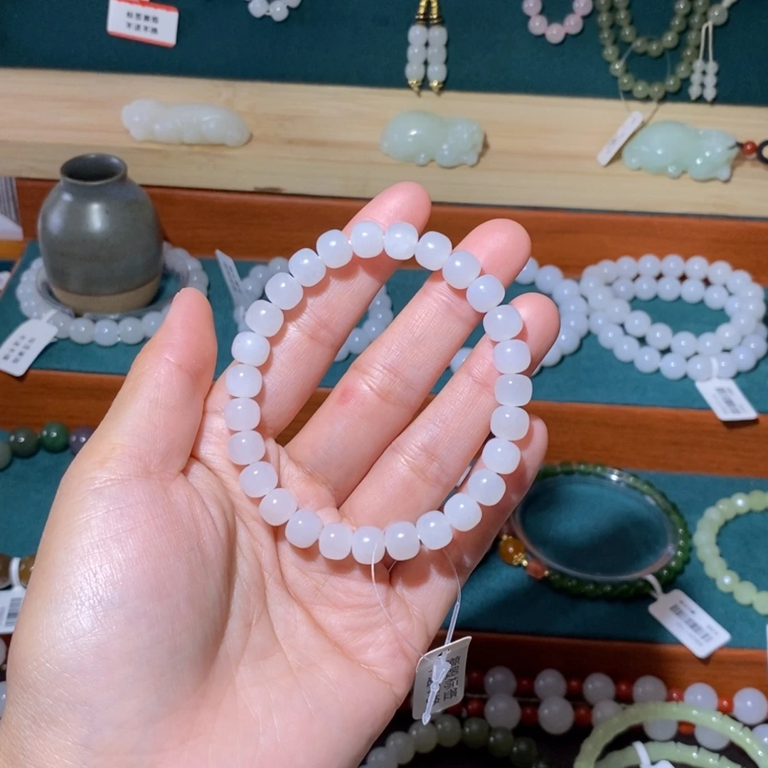 原***此和田玉未镶嵌手链8老型