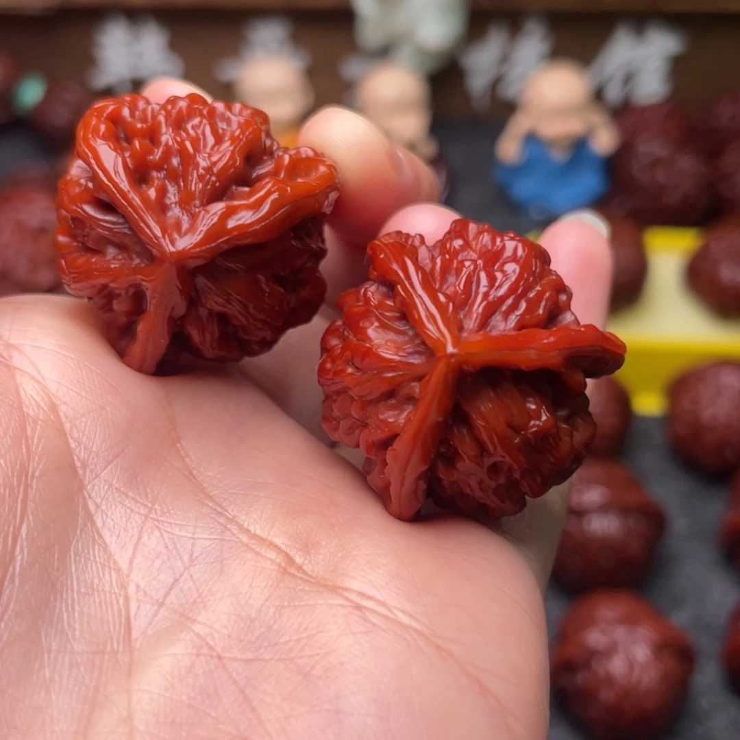 吊坠文玩核桃文玩核桃 手把件 盘山三棱 31