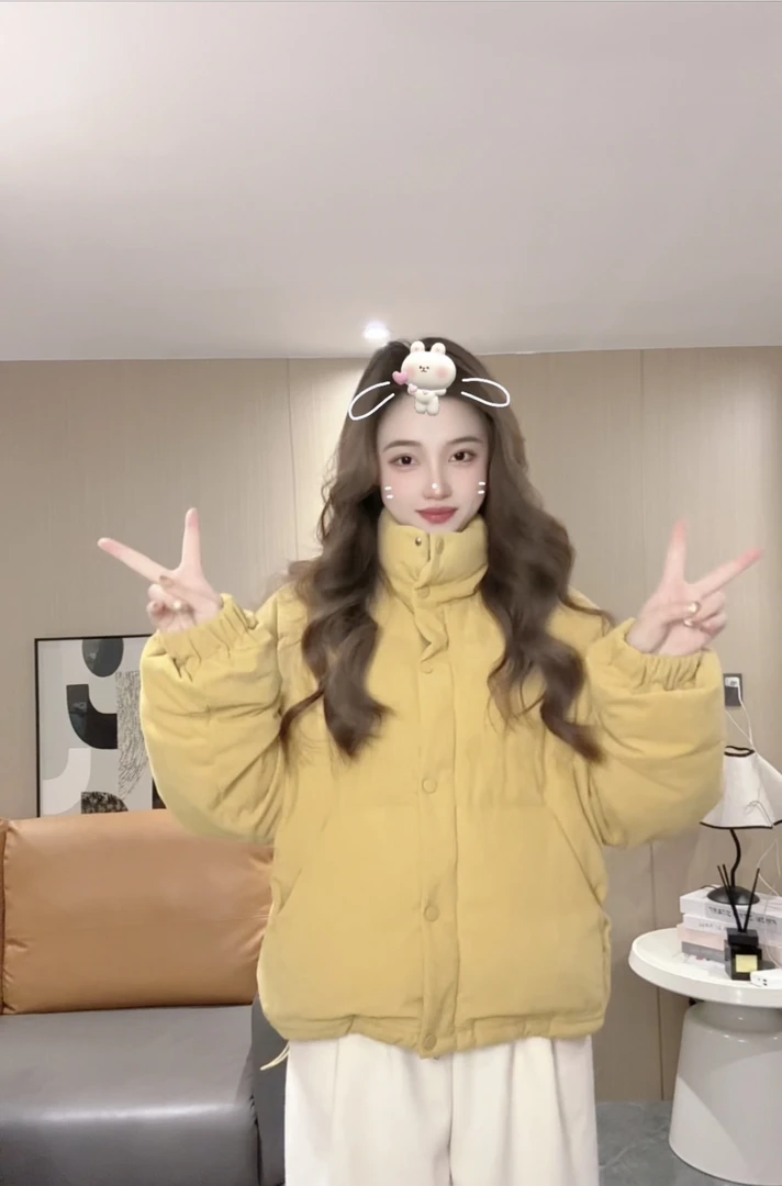 2024新款外套女冬棉服新款加绒加厚设计感时尚百搭