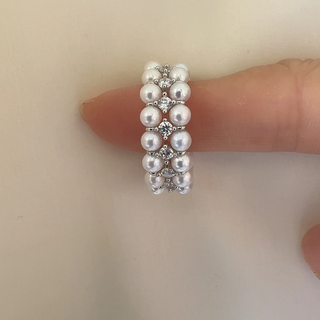 戒指未镶嵌淡水珍珠