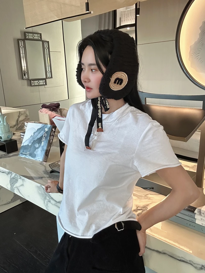 【现货】LILULU 简约不张扬 正肩棉长袖t恤中线百搭宽松半袖休闲