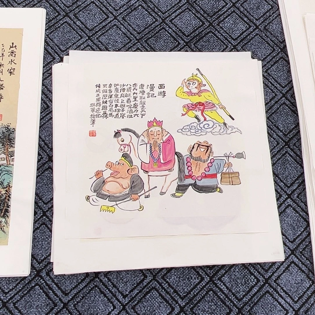 7***.国画武瑞军老师三尺斗方花鸟旭