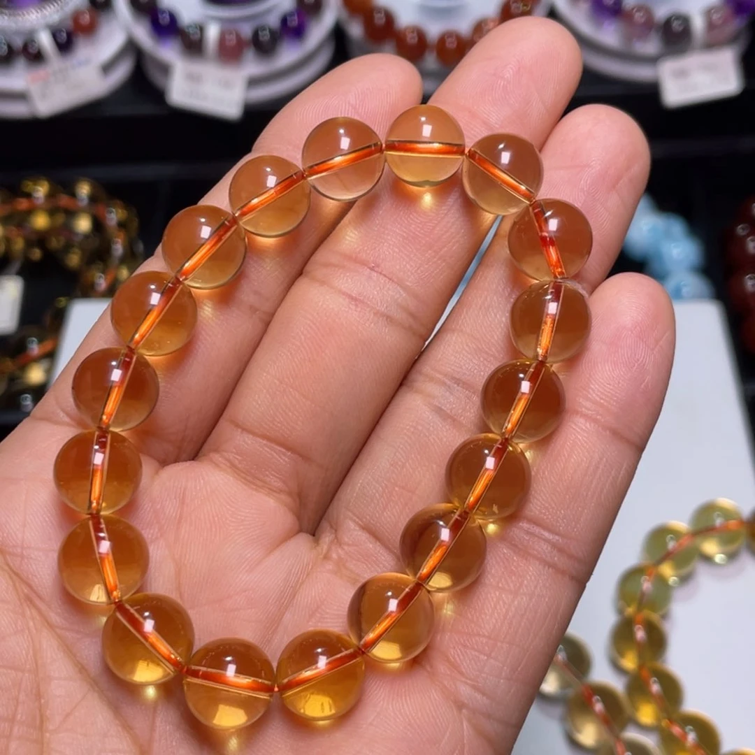 水晶手链未镶嵌李**?巴西暴力黄11+m