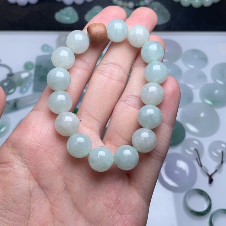翡翠未镶嵌手串手串12