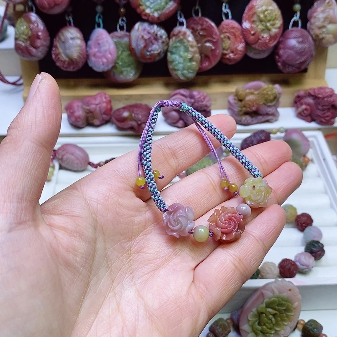 玛瑙/玉髓盐源玛瑙手链未镶嵌