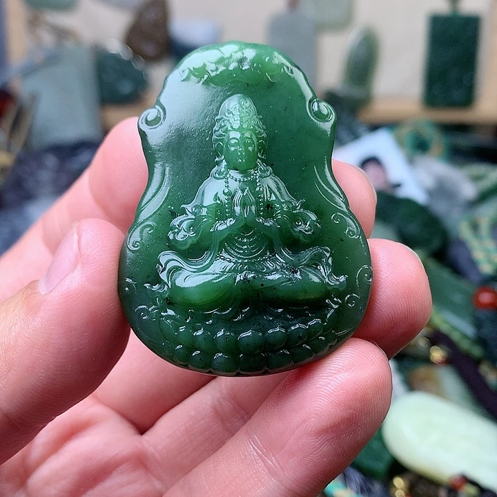 未镶嵌和田玉挂件一**恒