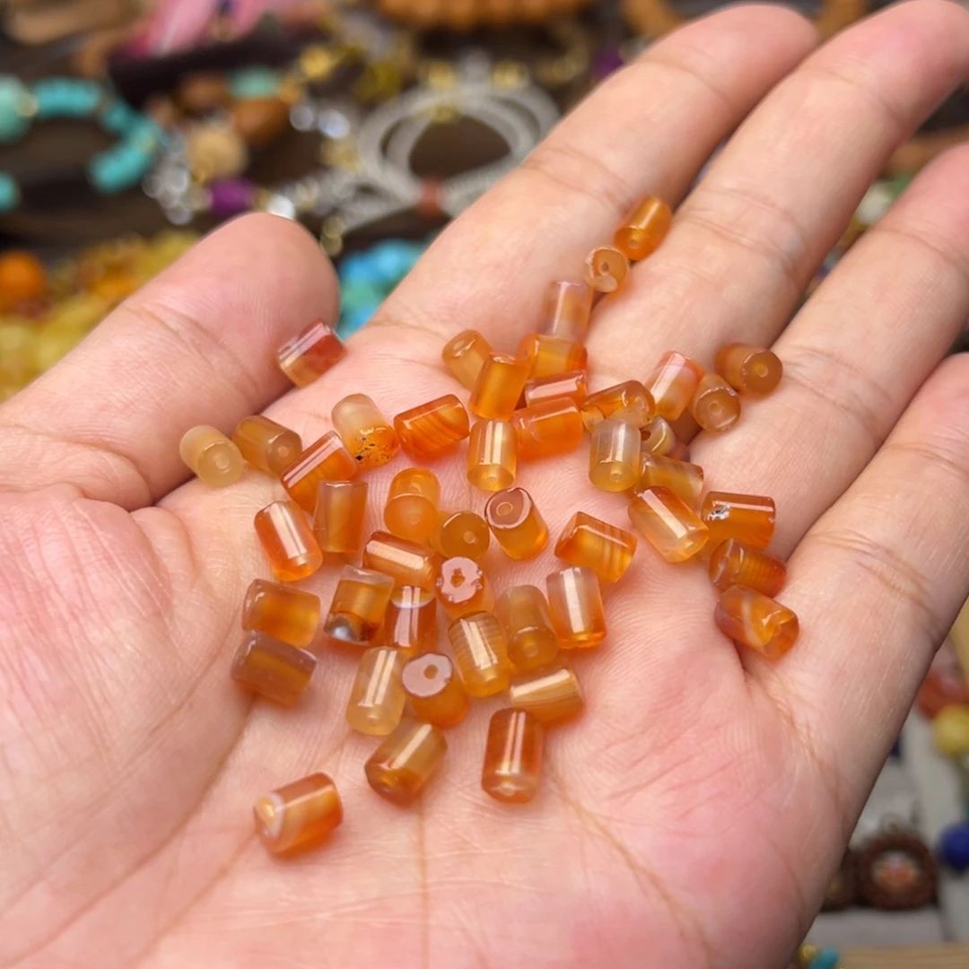 未镶嵌6*5mm玛瑙/玉髓发2个